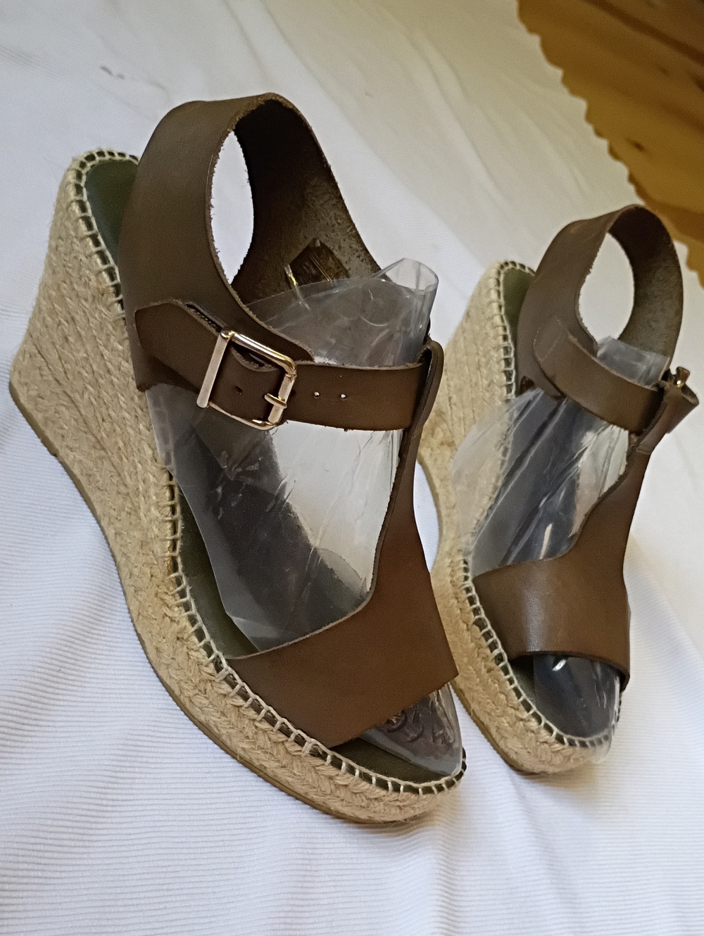 Paseart Espadrille High Wedge T-strap Sandal